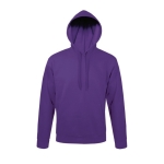 Sweatshirts em algodão e poliester com capuz 280 g/m2 SOL'S Snake cor roxo segunda vista