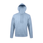 Sweatshirts em algodão e poliester com capuz 280 g/m2 SOL'S Snake cor azul pastel