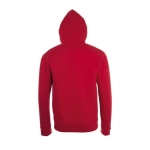 Hoodies personalizados com bolsos canguru 260 g/m2 SOL'S Stone cor vermelho vista traseira