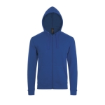 Hoodies personalizados com bolsos canguru 260 g/m2 SOL'S Stone cor azul real terceira vista