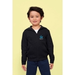 Sweatshirt de criança em algodão e poliester 260 g/m2 SOL'S Stone Kids cor preto