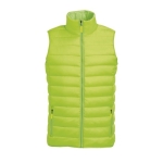 Colete personalizado acolchoado, nylon e poliester 180 g/m2 SOL'S Wave cor verde fluorescente