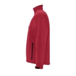 Casaco softshell personalizável em poliester 340 g/m2 SOL'S Relax cor vermelho vista lateral