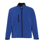 Casaco softshell personalizável em poliester 340 g/m2 SOL'S Relax cor azul real terceira vista