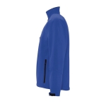 Casaco softshell personalizável em poliester 340 g/m2 SOL'S Relax cor azul real vista lateral