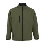 Casaco softshell personalizável em poliester 340 g/m2 SOL'S Relax cor verde militar