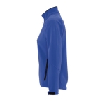 Casacos softshell para mulher em poliester 340 g/m2 SOL'S Roxy cor azul real vista lateral