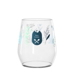 Copo personalizado de vidro de 380ml, para máquina de lavar louça Lounge cor transparente