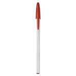 Canetas para brindes com tampa tinta azul BIC® Style Opaco cor vermelho