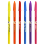 Canetas para brindes com tampa tinta azul BIC® Style Opaco cor verde