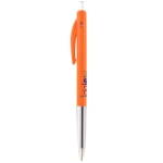 Caneta BIC personalizada com botão tinta preta BIC® M10® Clip cor cor-de-laranja