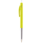 Caneta BIC personalizada com botão tinta preta BIC® M10® Clip cor amarelo-claro