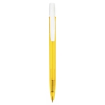 Caneta BIC® Media Clic Clear | Tinta azul cor amarelo