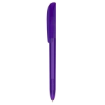 Canetas promocionais giratórias tinta azul BIC® Super Clip Clear cor violeta