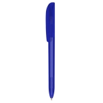 Canetas promocionais giratórias tinta azul BIC® Super Clip Clear cor azul-marinho