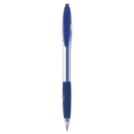 Caneta BIC® Atlantis® Clear | Tinta preta cor azul