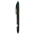 Caneta com logo barata de tinta quadricolor BIC® 4 Colours cor preto