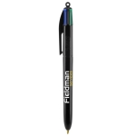 Caneta com logo barata de tinta quadricolor BIC® 4 Colours cor preto