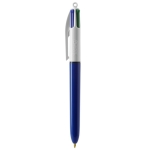 Caneta com logo barata de tinta quadricolor BIC® 4 Colours cor azul