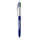 Caneta com logo barata de tinta quadricolor BIC® 4 Colours cor azul