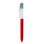 Caneta com logo barata de tinta quadricolor BIC® 4 Colours cor vermelho