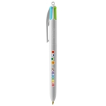 Caneta BIC® 4 Colours Fashion cor branco