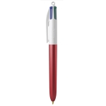 Esferográficas para brindes de tinta quadricolor BIC® 4 Colours Glacé cor vermelho