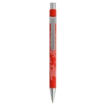 Esferográficas metálicas modernas tinta azul BIC® Metal Pro Soft cor vermelho