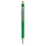 Esferográficas metálicas modernas tinta azul BIC® Metal Pro Soft cor verde