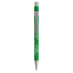 Esferográficas metálicas modernas tinta azul BIC® Metal Pro Soft cor verde