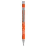 Esferográficas metálicas modernas tinta azul BIC® Metal Pro Soft cor cor-de-laranja