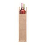 Saco de juta e canvas para duas garrafas de vinho 320 g/m2 Rioja Duo cor bege quinta vista