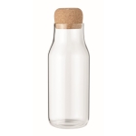 Garrafas personalizadas de vidro com tampa de cortiça 600ml Crystal Cork cor transparente