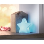 Estrela com luz de plástico promocional para decoração Luminosa Star cor branco terceira vista conjunto