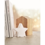 Estrela com luz de plástico promocional para decoração Luminosa Star cor branco quinta vista conjunto