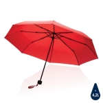 Guarda-chuva dobrável de plástico reciclado cores vivas ø95 Aware RPET cor vermelho