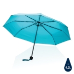 Guarda-chuva dobrável de plástico reciclado cores vivas ø95 Aware RPET cor azul-claro