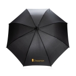 Guarda-chuva automático grande com materiais reciclados ø103 Aware RPET cor preto vista com logo