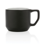 Caneca promocional de cerâmica de design moderno de 350ml Modern cor preto segunda vista