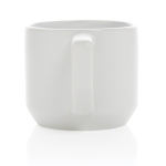 Caneca promocional de cerâmica de design moderno de 350ml Modern cor branco quarta vista