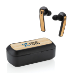 Auriculares de qualidade com estojo de bambu e carregamento Bamboo Flow vista principal