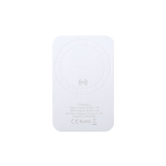 Bateria externa magnética com carga sem fio 5.000 mAh Magnet cor branco primeira vista