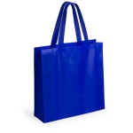 Saco de non-woven laminado de acabamento mate 110 g/m2 Holdall cor azul