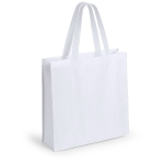 Saco de non-woven laminado de acabamento mate 110 g/m2 Holdall cor branco