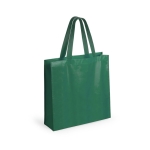 Saco de non-woven laminado de acabamento mate 110 g/m2 Holdall cor verde primeira vista