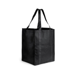 Sacos grandes de non-woven em várias cores 80 g/m2 Shopper cor preto primeira vista