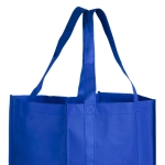 Sacos grandes de non-woven em várias cores 80 g/m2 Shopper cor azul segunda vista