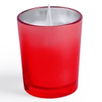 Vela aromática em recipiente de vidro vários aromas e cores Cosy cor vermelho