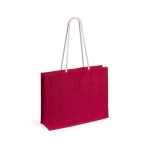 Saco de juta personalizado em cor atrativa resistente 10kg Jute Colors cor vermelho primeira vista