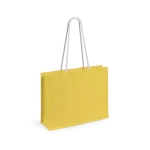 Saco de juta personalizado em cor atrativa resistente 10kg Jute Colors cor amarelo primeira vista